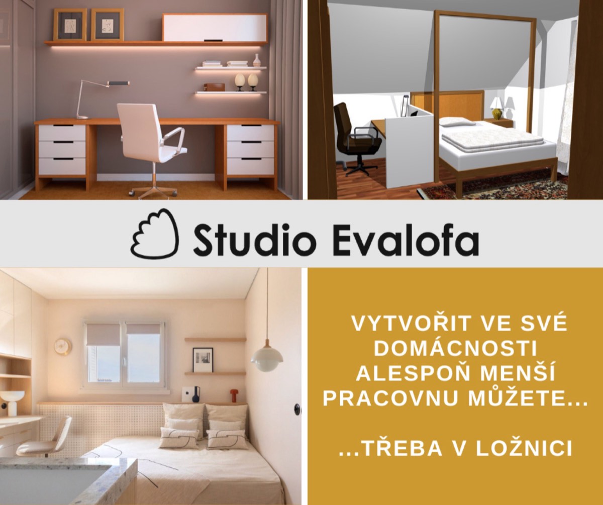 Pracovna v ložnici, Studio Evalofa