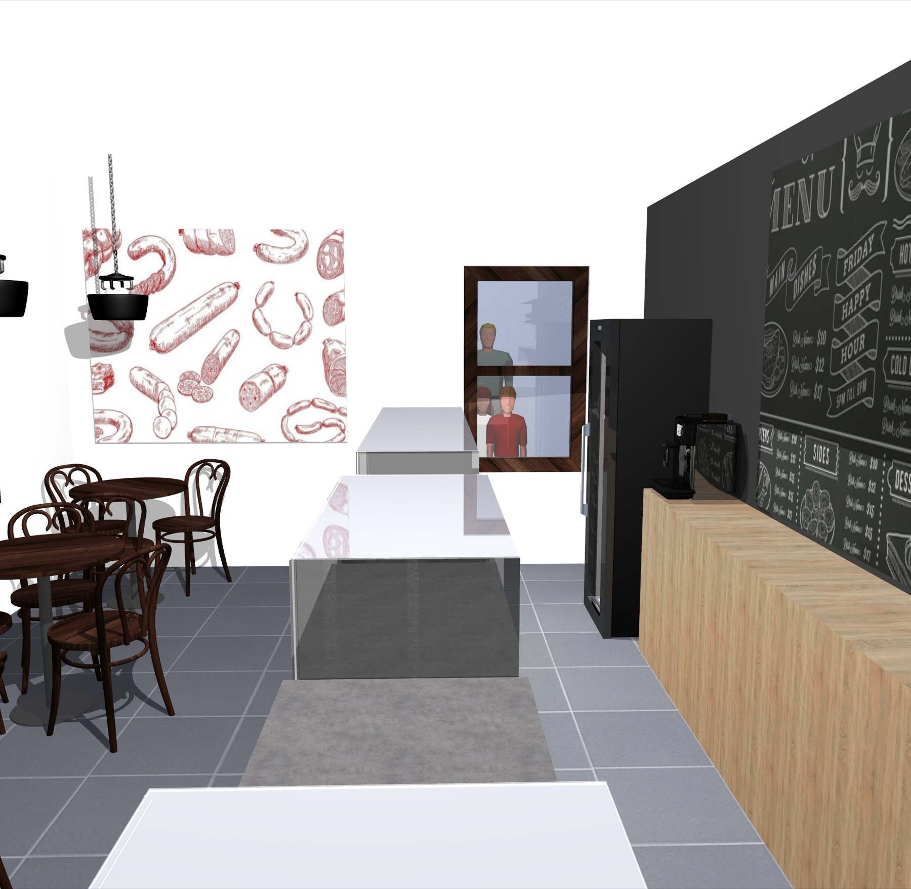 Bistro Březiněves, realizace Studia Evalofa