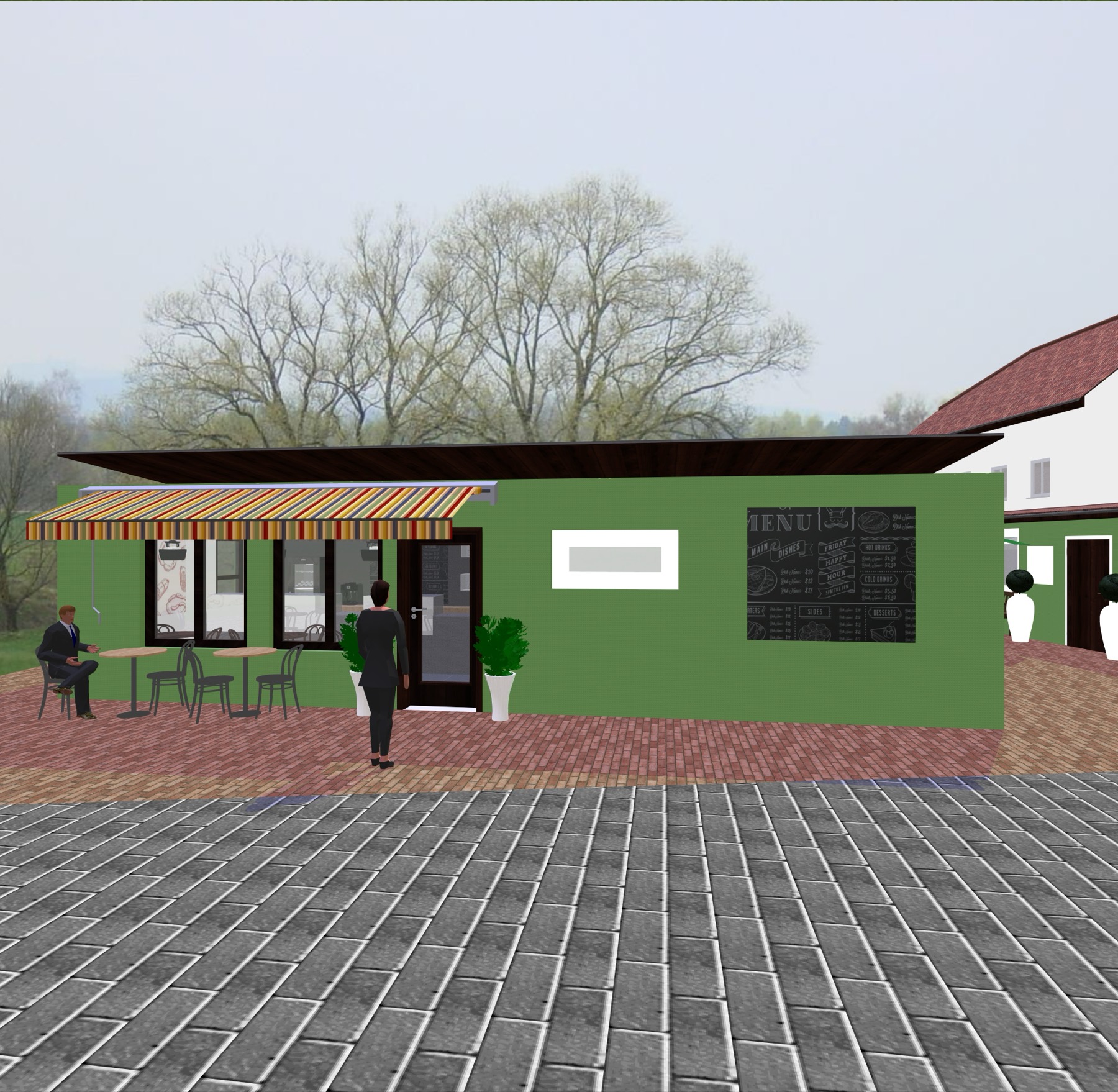 Bistro Březiněves, realizace Studia Evalofa